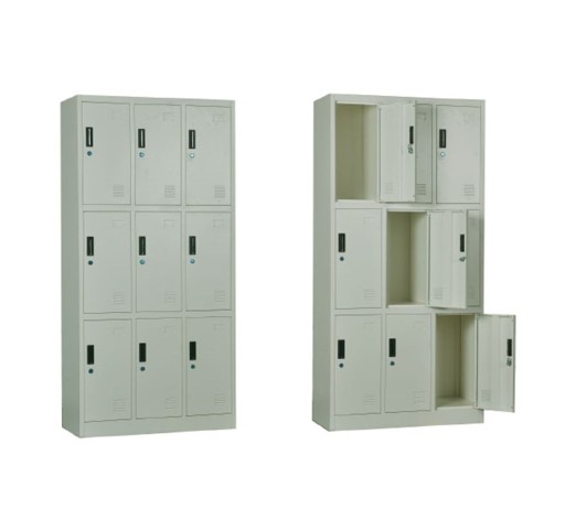 LOCKER 9 Θέσεων Μέταλλο Βαφή  Άσπρο