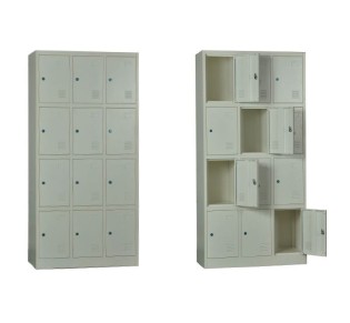 LOCKER 12 Θέσεων Μέταλλο Βαφή  Άσπρο
