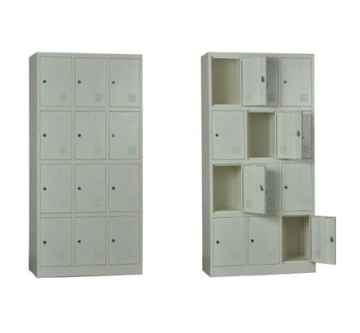 12-LOCKER Metal 90x40x185 White