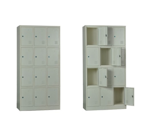 12-LOCKER Metal 90x40x185 White