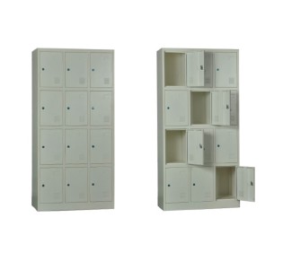 LOCKER 12 Θέσεων Μέταλλο Βαφή  Άσπρο