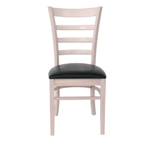 NATURALE Καρέκλα White Wash, Pu Μαύρο