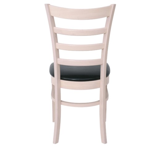 NATURALE Καρέκλα White Wash, Pu Μαύρο