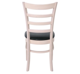 NATURALE Καρέκλα White Wash, Pu Μαύρο