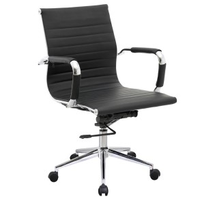 BF3301 Low Back Armchair Black Pu 2