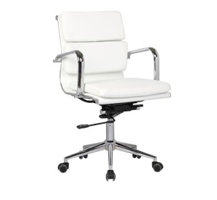 BF4801 Low Back Armchair White Pu