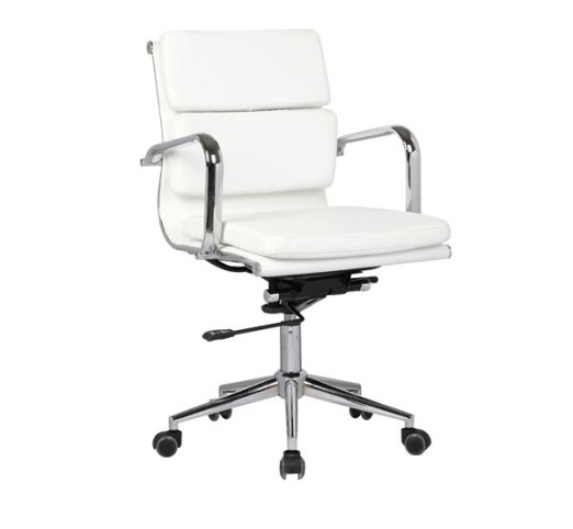 BF4801 Low Back Armchair White Pu