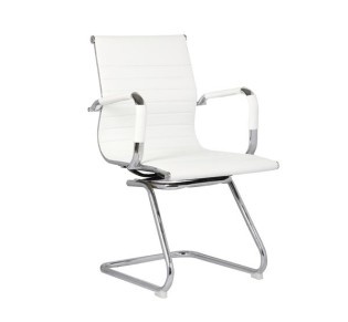 BF3300V Office Visitor Armchair White Pu