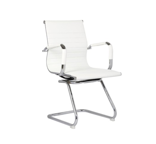 BF3300V Office Visitor Armchair White Pu