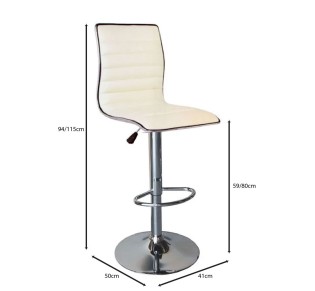 ALFI Bar Stool Pu White