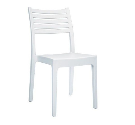 OLIMPIA Stackable Chair PP-UV White