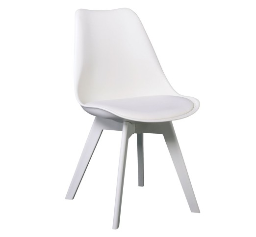 MARTIN-II Chair PP White (assembled cushion)