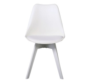 MARTIN-II Chair PP White (assembled cushion)