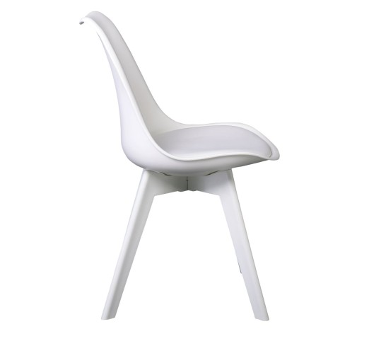 MARTIN-II Chair PP White (assembled cushion)