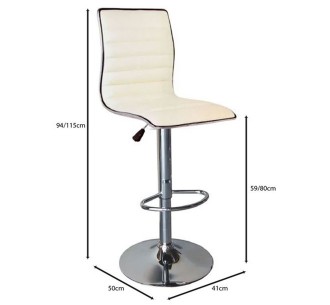 ALFI Bar Stool Pu White 2