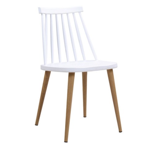 LAVIDA Chair Metal Natural, PP White