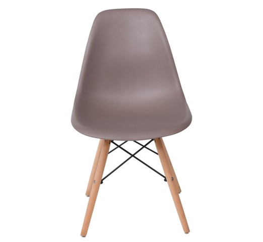 ART Wood Καρέκλα Τραπεζαρίας Κουζίνας Ξύλο - PP Sand Beige