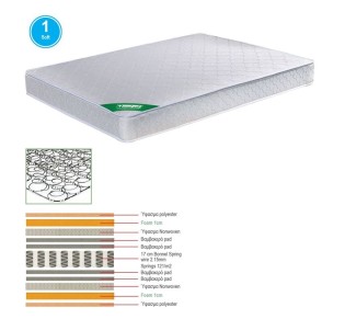 MATTRESS Bonnell Spring 150x200/19cm (2-side)