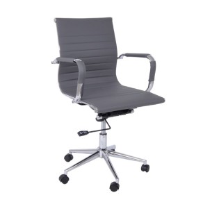 BF3301 Low Back Armchair Grey Pu