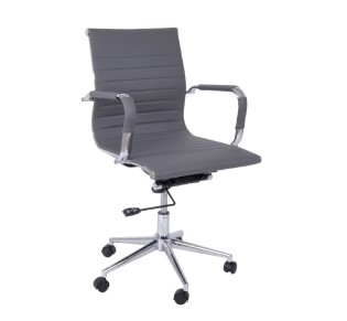 BF3301 Low Back Armchair Grey Pu