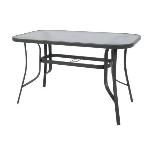 RIO Table 140x80cm Metal Anthracite