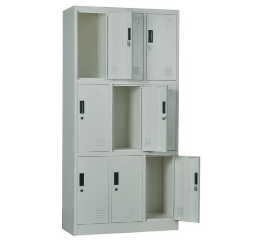 9-LOCKER Metal 90x40x185 Grey