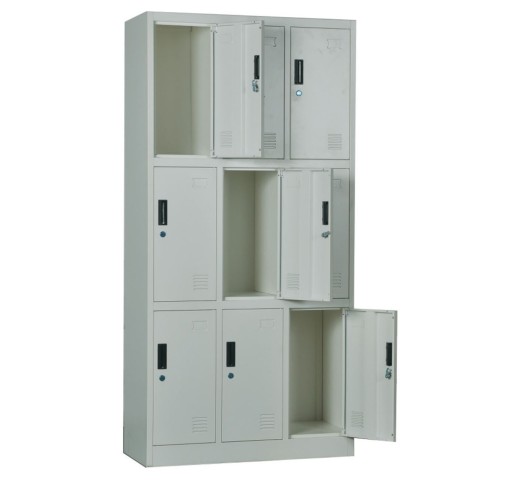 9-LOCKER Metal 90x40x185 Grey