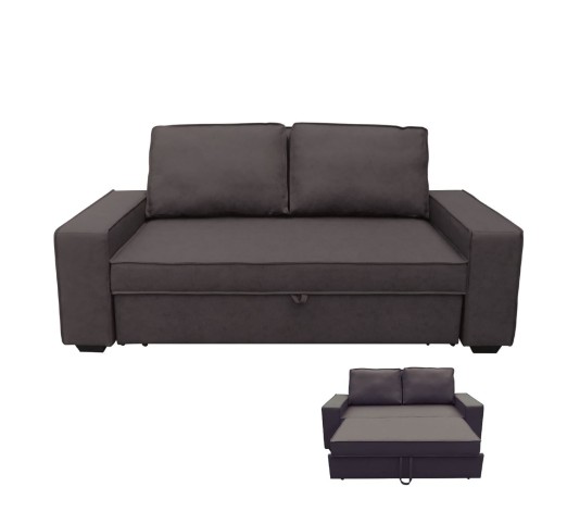 ALISON Sofabed Pu Dark Brown