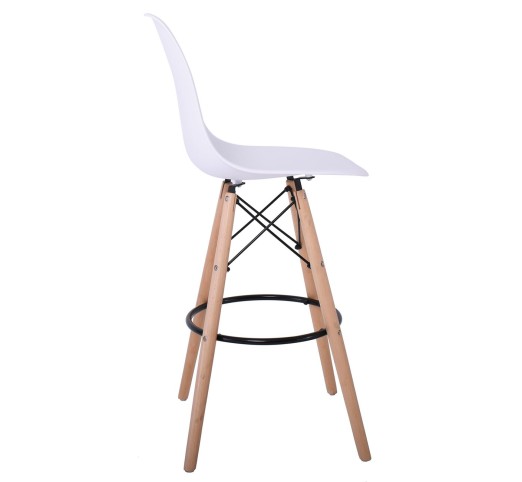 ART Wood Bar Stool PP White