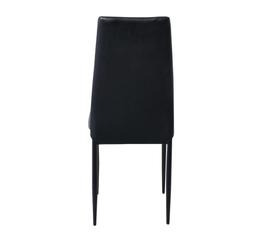 JETTA Chair Black Pvc 4pcs/ctn (Black paint)