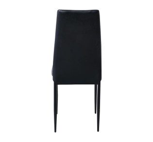 JETTA Chair Black Pvc 4pcs/ctn (Black paint)