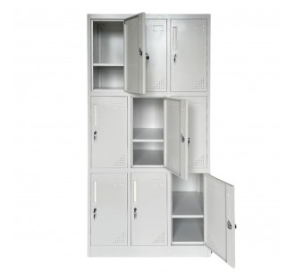 9-LOCKER with shelves...