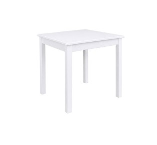 ΤΑVERNA Table 80x80 Impregnation Lacquer White K/D