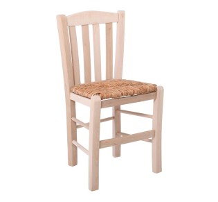 CASA Chair Unpainted with Rush Seat