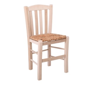 CASA Chair Unpainted with Rush Seat 2