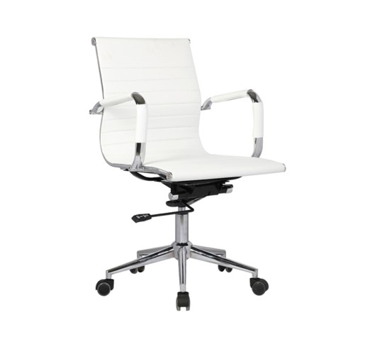 BF3301 Low Back Armchair White Pu