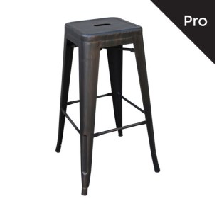RELIX Bar Stool H.67 Metal Antique Black