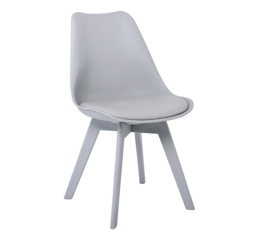 MARTIN-II Chair PP Grey / Assembled Cushion
