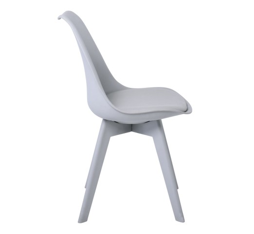 MARTIN-II Chair PP Grey / Assembled Cushion