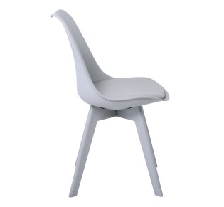 MARTIN-II Chair PP Grey / Assembled Cushion
