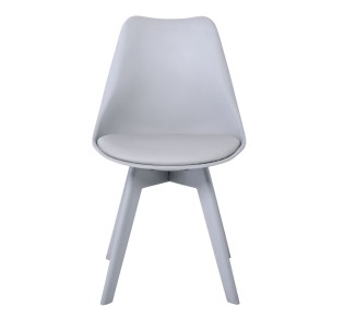 MARTIN-II Chair PP Grey / Assembled Cushion