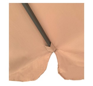 UMBRELLA D.200cm Alu Anthracite/Fabric Beige