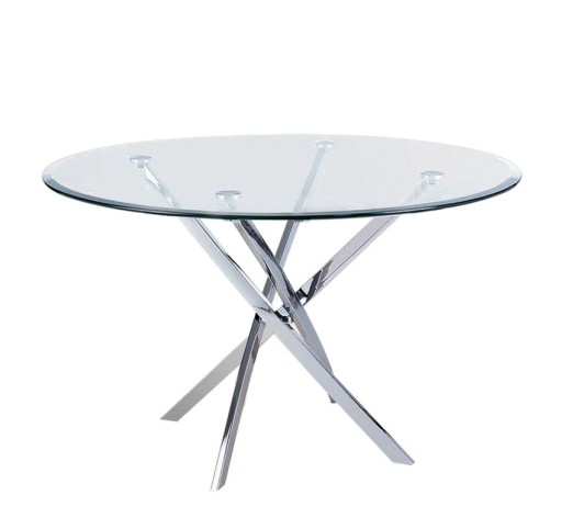 POSTO Table Ø120cm with Glass Top 10mm
