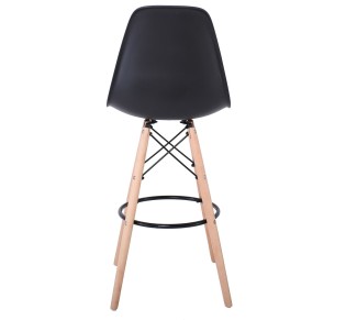 ART Wood Bar Stool PP Black