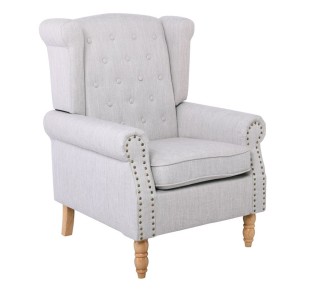 ROSY Armchair Cream (Beige) Fabric