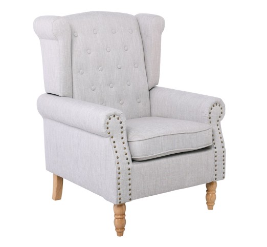 ROSY Armchair Cream (Beige) Fabric