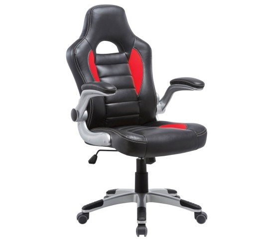 BF7950-A Bucket Manager Armchair Pu Black/Red