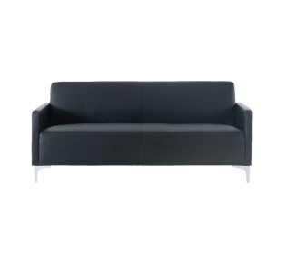 STYLE 2-Seater K/D Sofa Black Pu