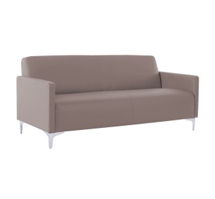 STYLE 3-Seater K/D Sofa Sand-Grey Pu 2