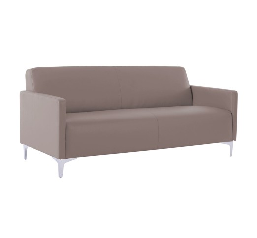 STYLE 3-Seater K/D Sofa Sand-Grey Pu